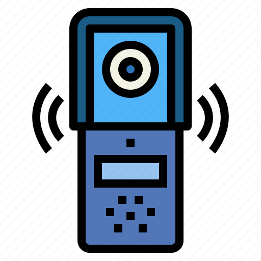 Intercom, video, doorbell, communications, camera, technology icon - Download on Iconfinder