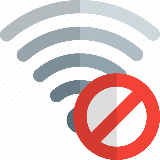 Wireless, banned, connection icon - Download on Iconfinder