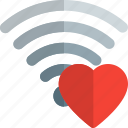 wireless, heart, favorite