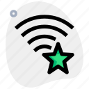 wireless, star, bookmark