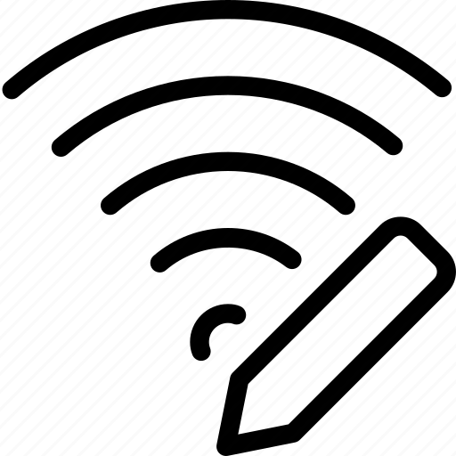 Wireless, edit, signal icon - Download on Iconfinder