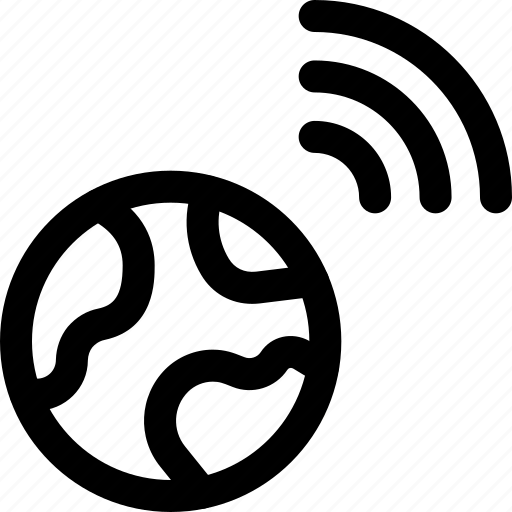 Globe, wireless, network icon - Download on Iconfinder