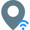 location, wireless, pin
