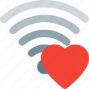 wireless, heart, favorite