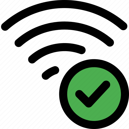 Wireless, network, accepted icon - Download on Iconfinder