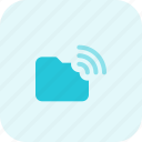 folder, wireless, document