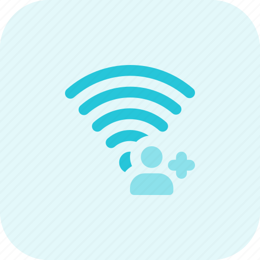 Wireless, add, user icon - Download on Iconfinder