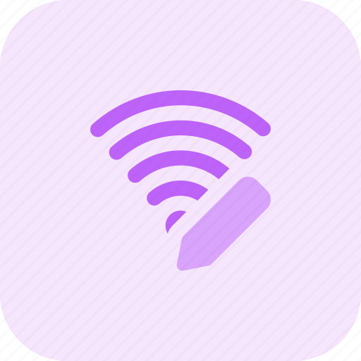 Wireless, edit, signal icon - Download on Iconfinder