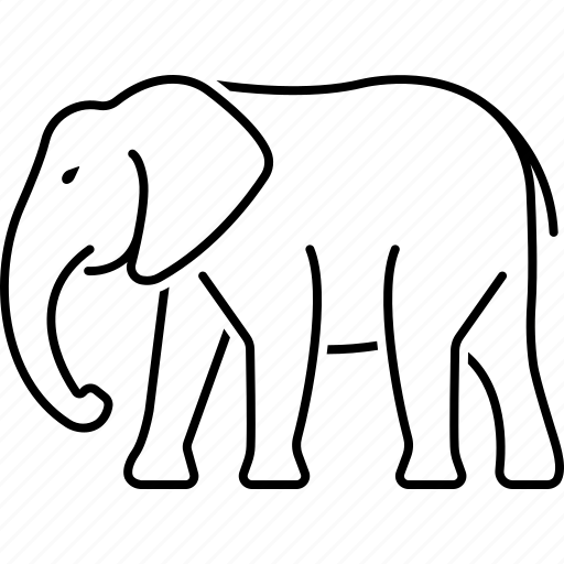 Dangerous, elephant, herbivorous, large, pet, strong, trunk icon - Download on Iconfinder
