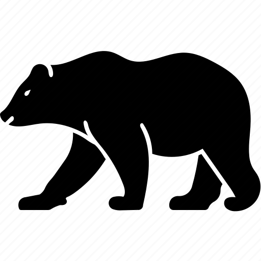 Badge, bear, fauna, mammal, omnivores, predator, wild icon - Download on Iconfinder