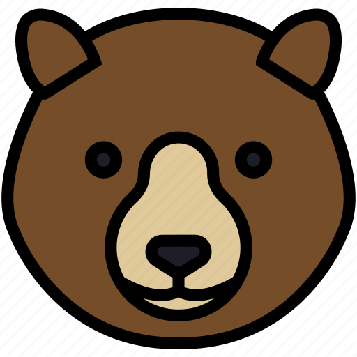 Bear, face, animal, zoo, wild icon - Download on Iconfinder
