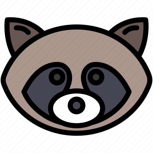 Wild, face, animal, zoo, raccoon icon - Download on Iconfinder