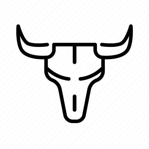 Buffalo, bull, indian, skull, wild west icon - Download on Iconfinder
