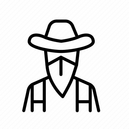 Bandit, cowboy, crime, west, wild icon - Download on Iconfinder