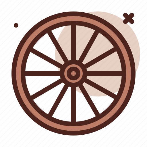 Wheel, western, cowboy icon - Download on Iconfinder