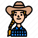 cowgirl, western, sheriff, woman, bandit