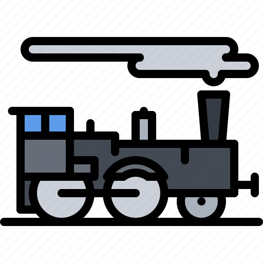 Cowboy, locomotive, steam, train, west, wild icon - Download on Iconfinder