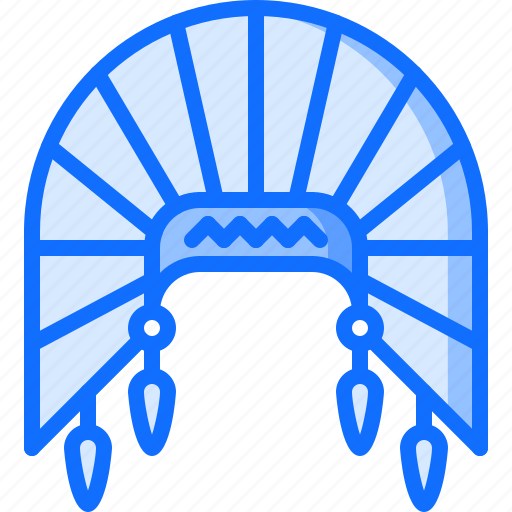Crown, feather, feathers, indian, leader, west, wild icon - Download on Iconfinder