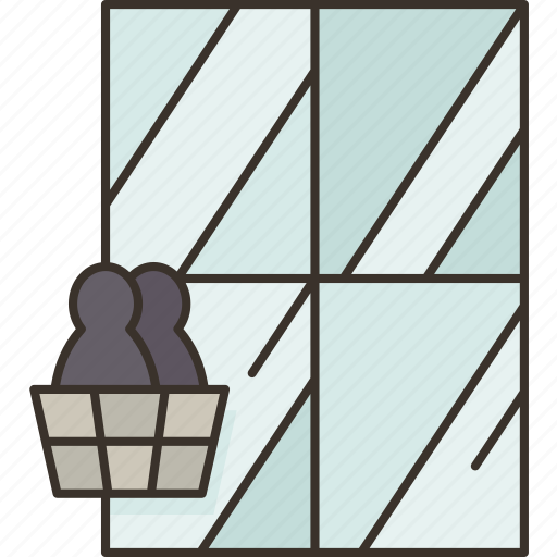 Window, cleaner, skyscraper, high, climbing icon - Download on Iconfinder
