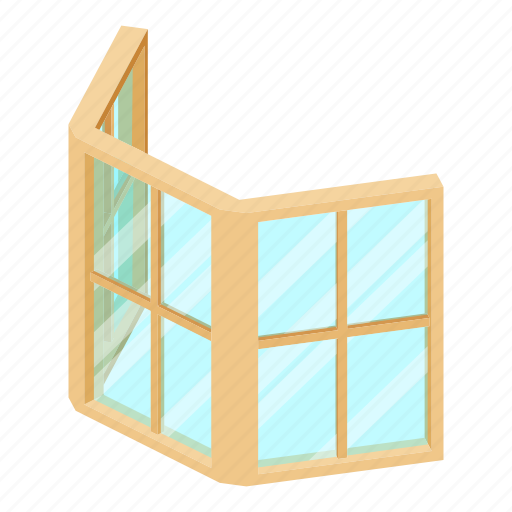 Facade, frame, house, isometric, object, white, window icon - Download on Iconfinder