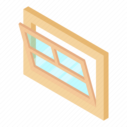 Frame, isometric, leaf, object, open, white, window icon - Download on Iconfinder