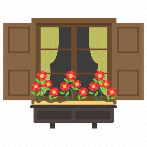 Exterior window, home window, window, window blinds, window shutter icon - Download on Iconfinder