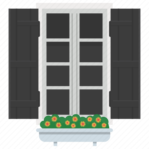 Exterior shutter, home window, outdoor window, window blinds, window shutter icon - Download on Iconfinder