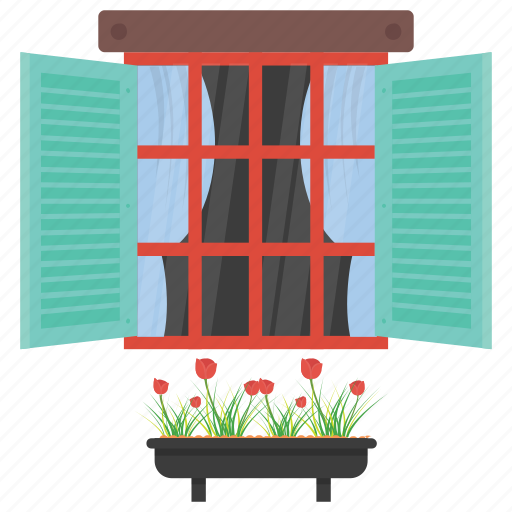 Exterior shutter, home window, window, window blinds, window shutter icon - Download on Iconfinder