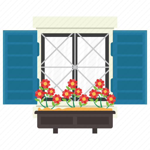 Exterior shutter, home window, outdoor window, window blinds, window shutter icon - Download on Iconfinder