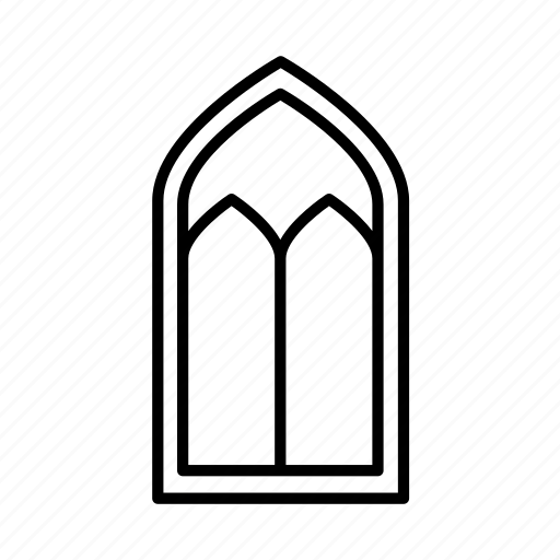 Architecture, cathedral, frame, home, house, interiors, windows icon - Download on Iconfinder