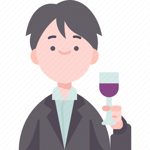 Sommelier, man, wine, professional, testing icon - Download on Iconfinder