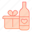 alcohol, glass, bottle, drink, pack, box, celebration, party, wine 