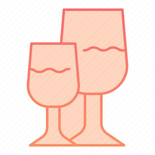 Alcohol, glass, toast, couple, juice, celebration, party icon - Download on Iconfinder