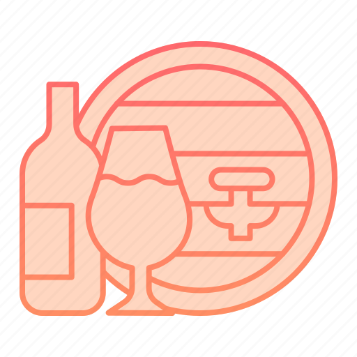Barrel, alcohol, glass, oak, bottle, drink, bunch icon - Download on Iconfinder