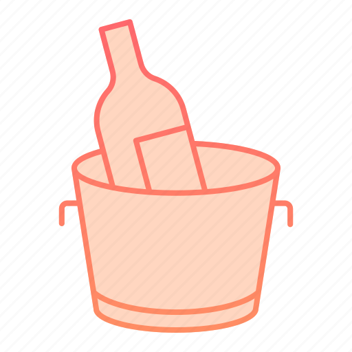 Bucket, alcohol, ice, glass, bottle, drink, celebration icon - Download on Iconfinder