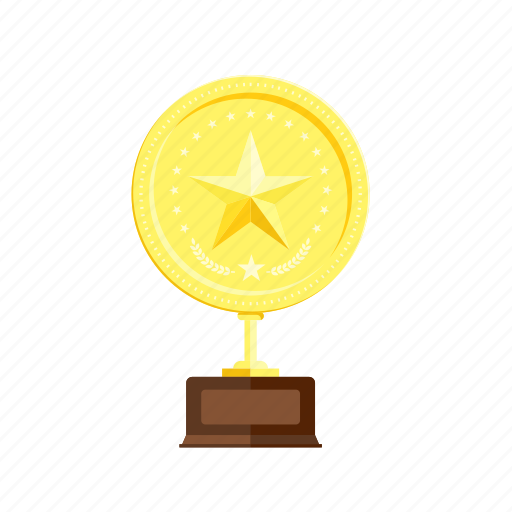 Gold, golden, medal, star, trophie, win, winner icon - Download on Iconfinder