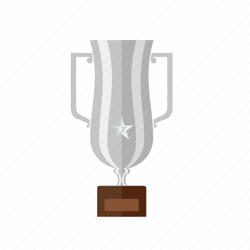Cup, second, silver, star, trophie, win, winner icon - Download on Iconfinder