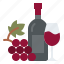 bottle, glass, grape, winery 
