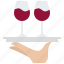 serving, wine, hand, drinks 