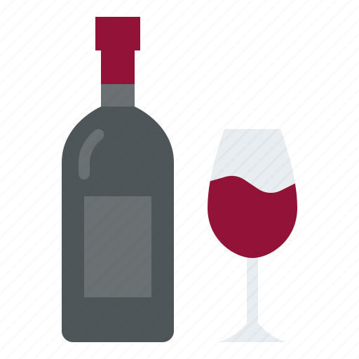 Wine, bottle, glass, winery icon - Download on Iconfinder