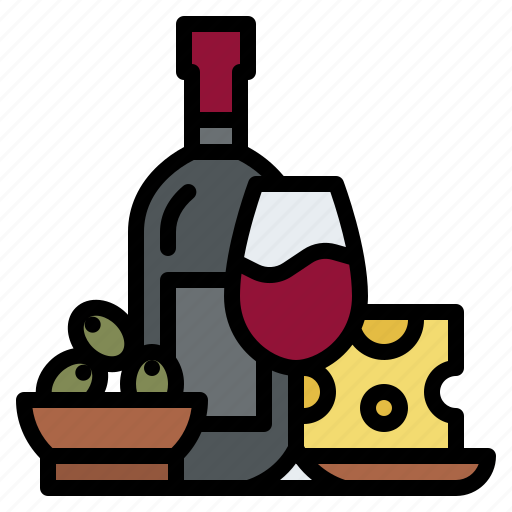 Cheese, wine, olive, winery icon - Download on Iconfinder