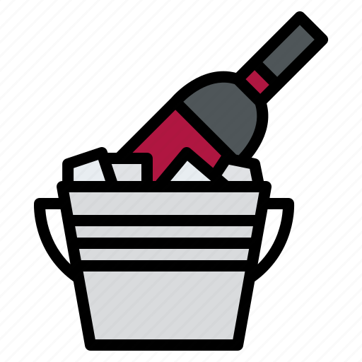 Ice, bucket, bottle, wine icon - Download on Iconfinder
