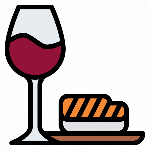 Wine, pairing, food, sushi icon - Download on Iconfinder