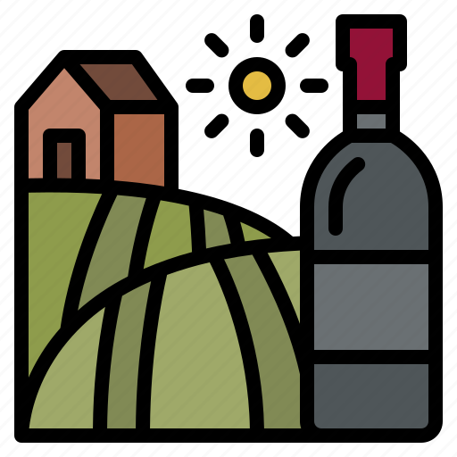 Vineyard, wine, winery, grapes icon - Download on Iconfinder