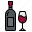 wine, bottle, glass, winery 
