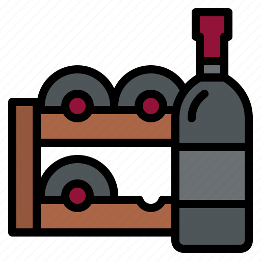 Wine, rack, collection, storage, winewares icon - Download on Iconfinder