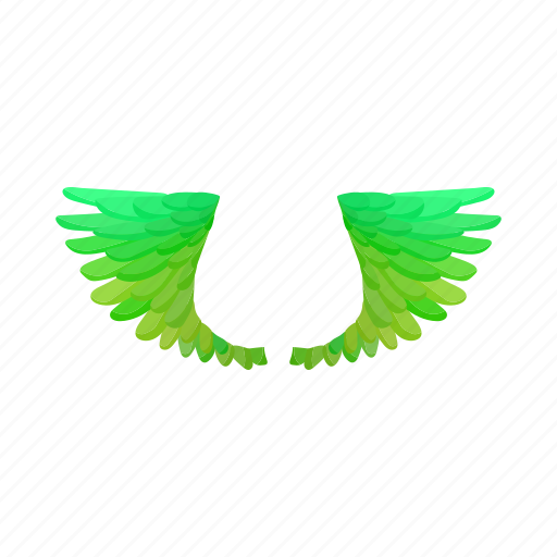 Bird, cartoon, fly, green, haven, parrot, wings icon - Download on Iconfinder