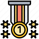 award, medal, medallion, prize, win