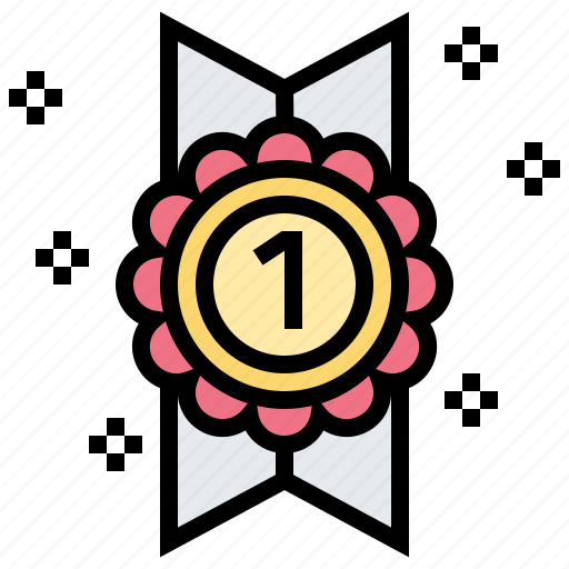 Award, badge, band, ribbon, win icon - Download on Iconfinder