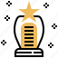 award, glass, star, trophy, win 